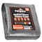 Tarpco Safety Heavy Duty Tarp, 100 ft L x 0.5 mm H x 50 ft W, 14 Mil, Silver/Black, Polyethylene TS-101-50X100 - alternate 1